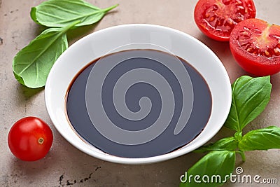 Bowl of balsamic vinegar