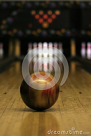 Bowling Lane - Ball in Motion