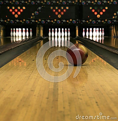 Bowling Lanes - Rolling Bowling Ball