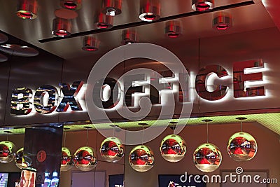 Box Office sign at the Mirage in Las Vegas, NV on August 11, 201