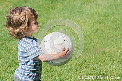 Boy with soccer ball