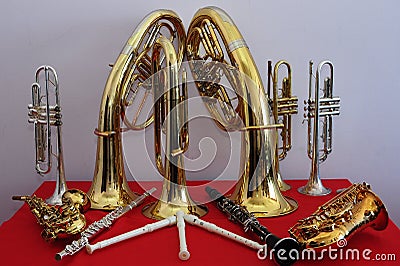Brass musical instruments
