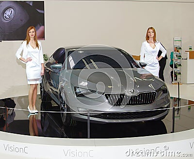 BRATISLAVA - APRIL 8: Motor Show, the biggest car event of the year in Slovakia