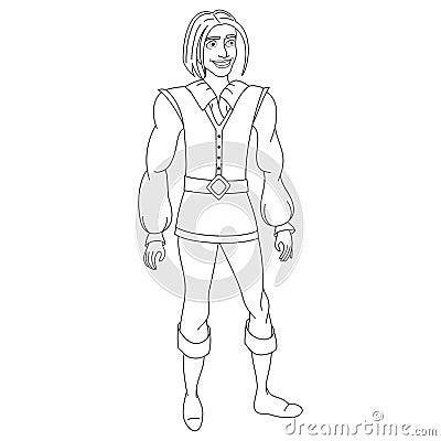 young man coloring page