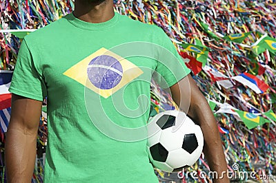 Brazilian Football Player International Flags Soccer Ball Salvador