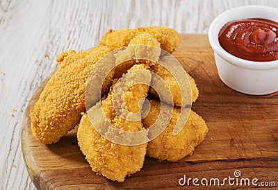 Breaded chicken wings