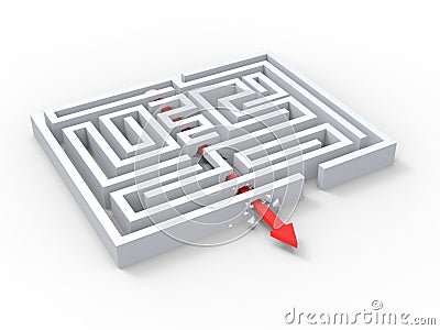 Break Out Of Maze Showing Puzzle Exit