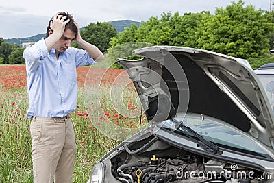 Breakdown car sadness