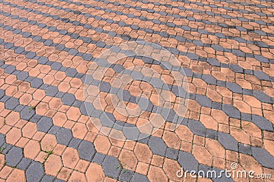 Brick floor texture