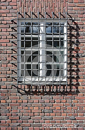 Brick Wall with Window Guard