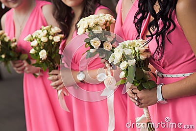 Bridal wedding flowers and brides bouquet