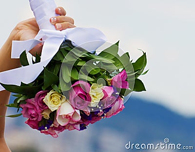 Bride and bouquet. Wedding Bouquet