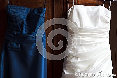Bride and Bridesmaid Dress