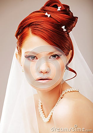 Bride portrait.Wedding dress