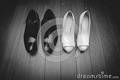 Brides and grooms shoes