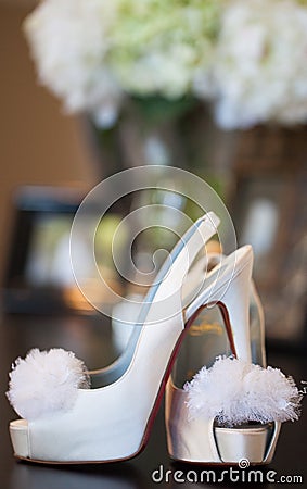 Brides red sole high heels