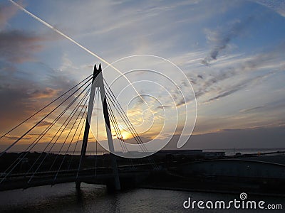 Bridge at sunset