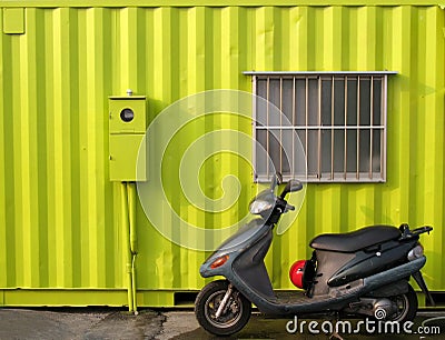 Bright Green Container House