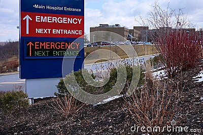 Modern Electronic Hospital Emergency Sign