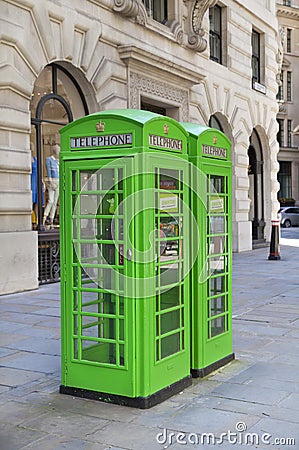 British phone goes in the City of London,