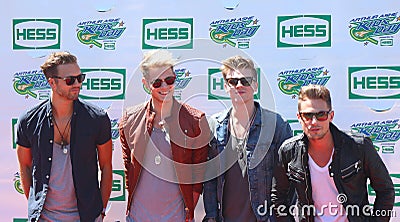 British pop rock band Lawson attends the Arthur Ashe Kids Day 2013 at Billie Jean King National Tennis Center