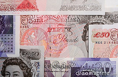 British pounds horizontal