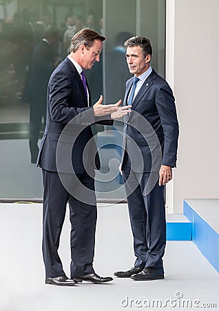 British Prime Minister David Cameron and NATO Secretary General