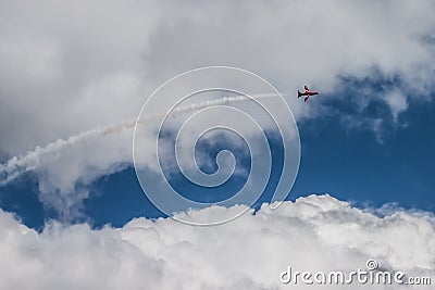 British Royal Air Force Red Arrows .