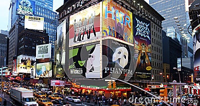 Broadway show advertisements