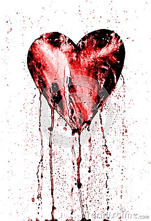 Broken Heart - Bleeding Heart Royalty Free Stock Photos - Image: 16367958