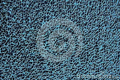 Broken laminated glass