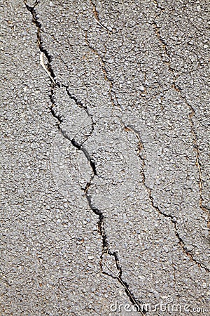 Broken surface from local road