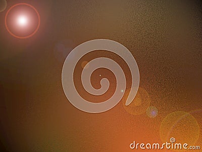 Bronze background with lens flare