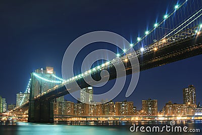 Brooklyn Bridge At Night