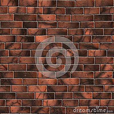 Brown Brick Wall. Seamless Tileable Texture.