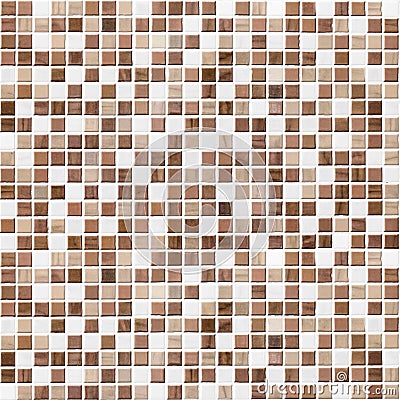 Brown tiled bathroom, kitchen or toilet tile wall background