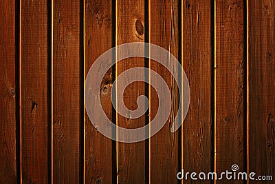 Brown wall of wooden planks