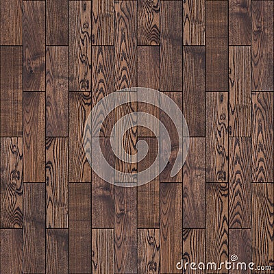 Brown Wood Parquet Floor. Seamless Texture.