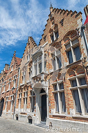 Bruges - typicaly brick house from Sint Annarei street.