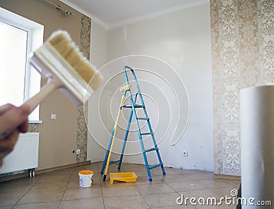Brush for renovation in apartment