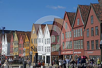 Bryggen, hanseatic league houses in Bergen - Norway