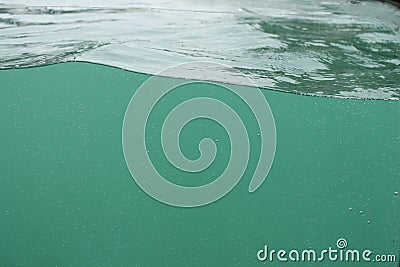 Bubbles Underwater water splash waves boat window