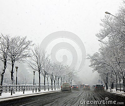 Bucharest bad winter weather