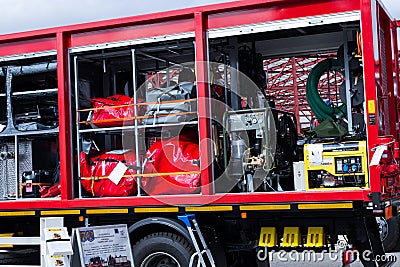 BUCHAREST, ROMANIA - SEPTEMBER 2013, fire department truck