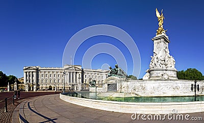 Buckingham Palace in summer