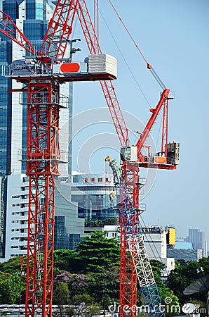 Building Business construction at Thailand