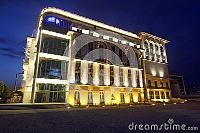Building At Night In Budapest