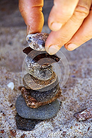 Building a stone tower