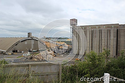 Bulk grain store Portland Wharf Victoria