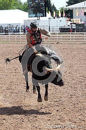 Bull Riding - Cheyenne Frontier Days Rodeo 2013